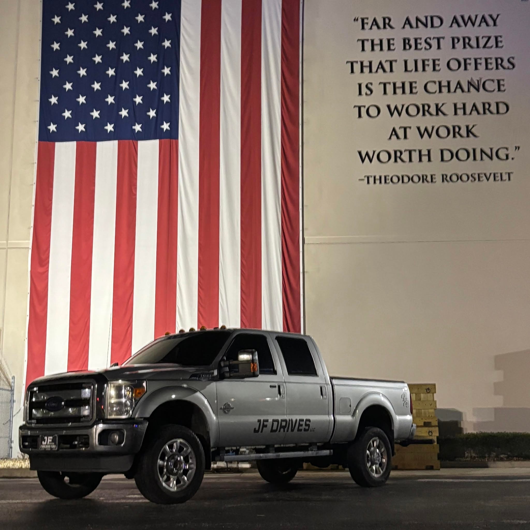 JF Drives LLC tow truck — owner-operated local towing in Edgewater FL